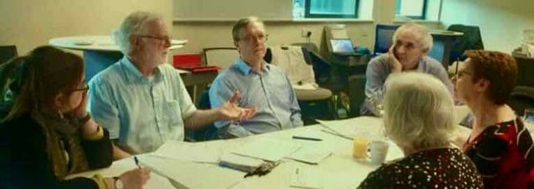 Trustees at a strategic planning meeting 2018