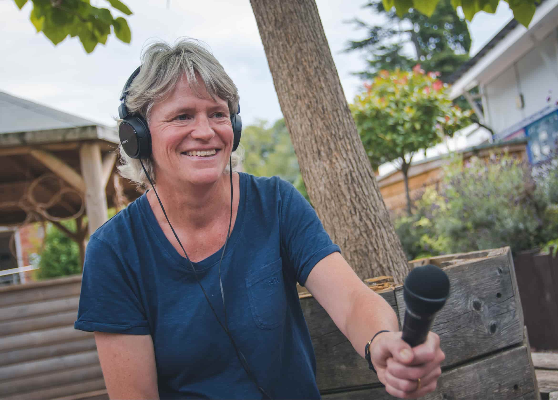Julia Letts, freelance oral history producer and OHS trainer and Regional Adviser for West Midlands