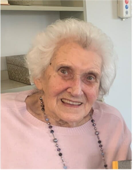Irene Allen aged 95 after recording her life story for Worcester Life Stories