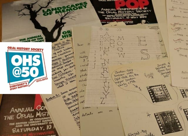 Photo of OHS archive documents