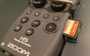 Zoom h5 with sd card