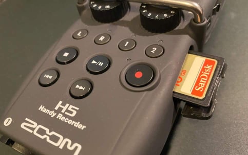 Zoom h5 with sd card