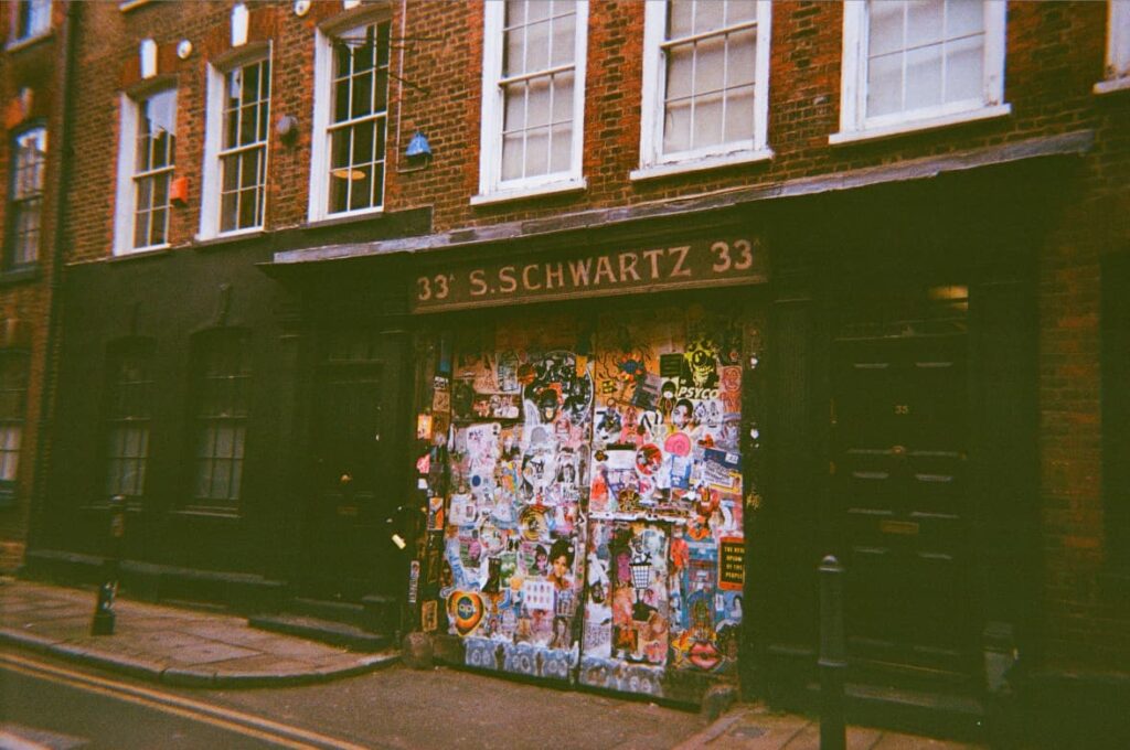 Old shop in Brick Lane, London
