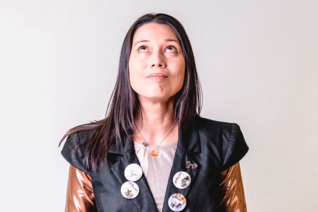 Francesca Beard, a spoken word artist who has collaborated and performed with the British Council in 23 countries over 23 years.