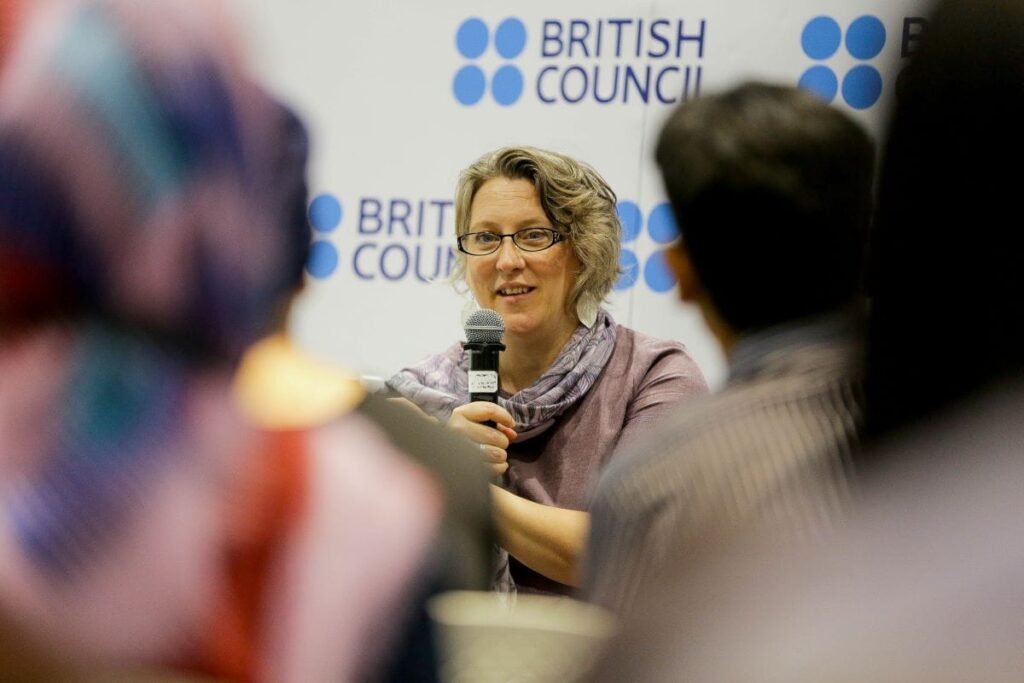 Jo Verrent, Director of Unlimited, an arts commissioning body that supports new work by disabled artists for UK and international audiences, in partnership with the British Council.