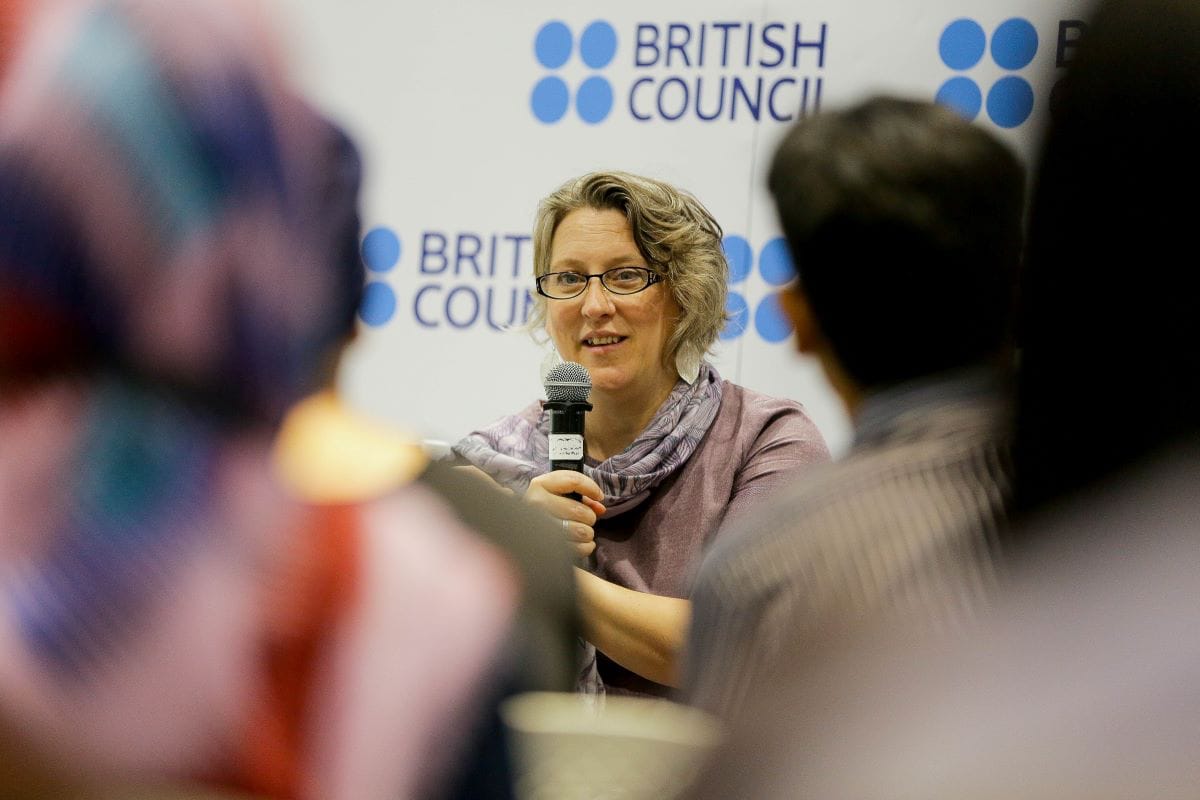 Jo Verrent, Director of Unlimited, an arts commissioning body that supports new work by disabled artists for UK and international audiences, in partnership with the British Council.