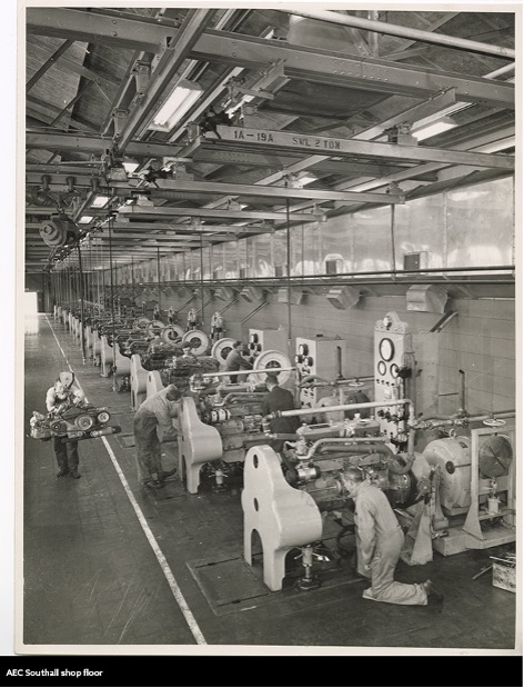 AEC Southall shop floor