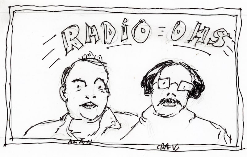 Cartoon image of Alan Butler and Craig Fees