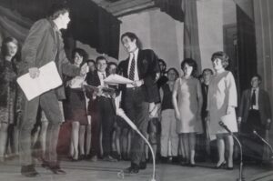 Stephen Kelly in a YMCA pantomime, photographed for The Birkenhead News and Advertiser