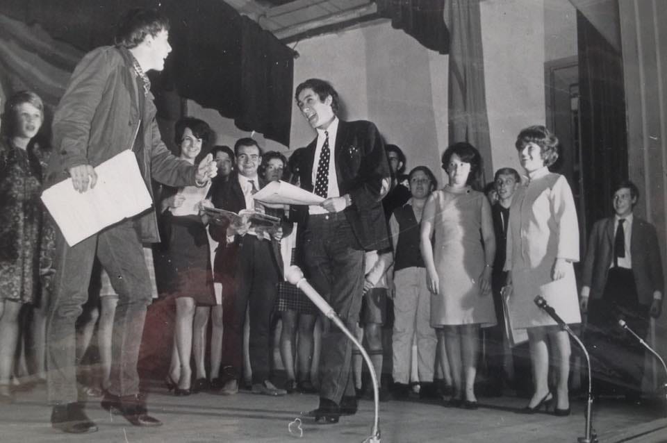 Stephen Kelly in a YMCA pantomime, photographed for The Birkenhead News and Advertiser