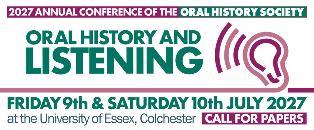 Call for Papers for Oral History Conference 2027